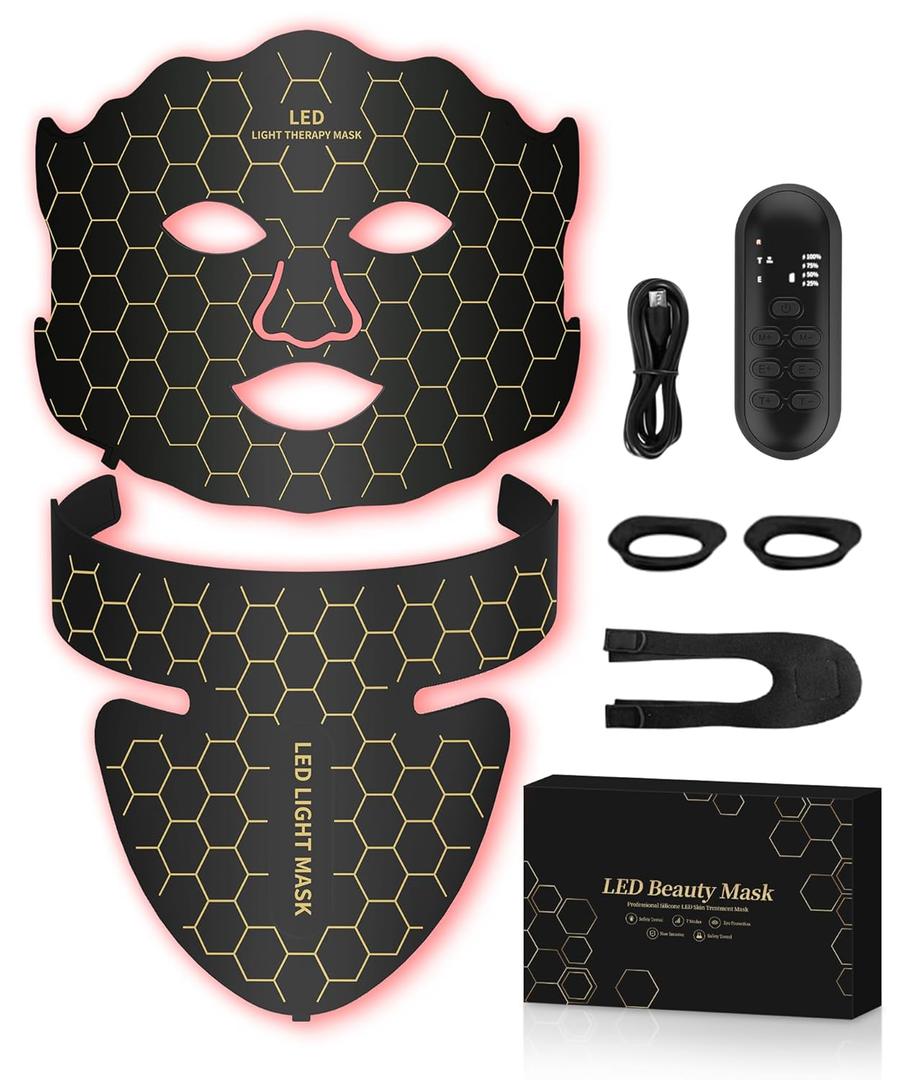 Yahi Red Light Therapy for Face, Black