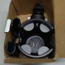 Guiseapue Cup Holder for Walker: Stroller Cup Holder Attachment with Phone Holder, Wheelchair/Stroller Accessories for Rollator, Bike, Scooter, Baby Essentials, New Mom (Black)