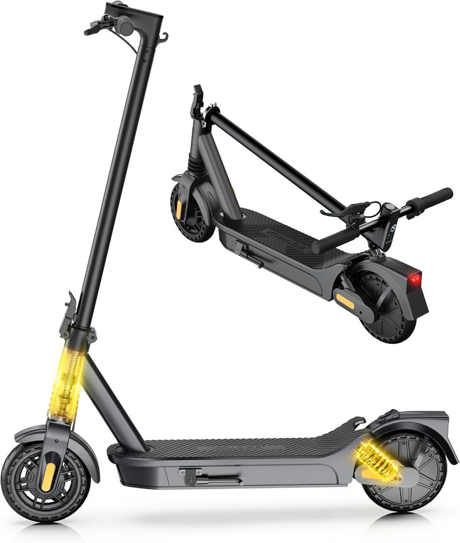 Electric Scooter for Adults Peak 600W-1000W, 20MPH, 20/40 Miles Long Range, 8.5"-10" Tire Motorized Scooters, Foldable E-Scooter Commuter with App, Dual Suspension, Dual Braking System
