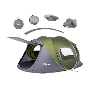 CampExo Camping Tent, Pop Up Instant Tent for 2-3 Person, Sets Up in Just Seconds, Waterproof Durable Tent with Carry Bag for Camping Hiking Outdoor (Army Green)