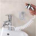 Sink Faucet Sprayer Hand Shower Sink Shower Hose Sprayer for Hair Washing,Rinser Set with Faucet Adapter, Shower Stand and Hose - for Utility Room, Bathroom, Laundry Tub