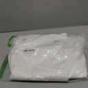 ALYVIA SPRING Long Fabric Shower Curtain Liner Waterproof - 72" x 78", Soft & Lightweight Long Shower Curtain with Magnets, Machine Washable - White