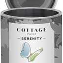 Serenity Silk All-in-One Mineral Chalk Paint for Furniture, Home Decor, Cabinets and DIY Crafts - Built-in Topcoat - (32oz, Slate) (32 Fl Oz (Pack of 1))