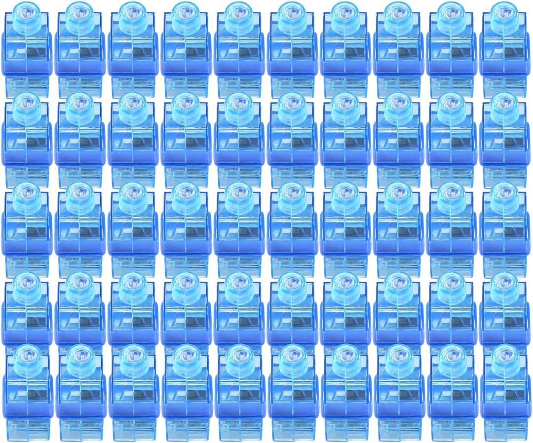2 x Finger Lights-50Pcs Blue Finger Flashlight for Kids Party Favors Bulk, Light Up LED Finger Light for Easter Back to School Classroom Prizes Parties Trick or Treating Christmas