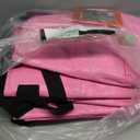 WORKPRO 6 Pack Extra Large Moving Bags with Zippers & Carrying Handles Backpack Straps, Heavy-Duty Storage Tote for Space Saving Moving Storage (Pink)