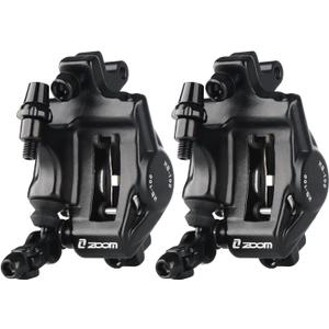 ZOOM Hydraulic Disc Brake Calipers: HB-100 MTB Bike Disc Brakes Front & Rear Caliper Set for Mountain, Road Bicycle and E-Bike