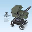 Mompush Meteor2 Baby Stroller Bassinet Stroller, Car Seat Adapter Included