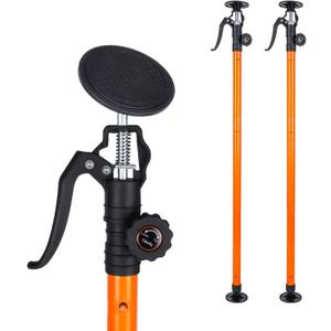 Cabinet Jack for Installing Cabinet Support Rod 3rd Hand Support System Adjustable Support Pole,Extend from 45.2 inch to 114.2 inch,Orange (2025 new point)