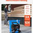 VEVOR Stand Airless Paint Sprayer, 650W High Efficiency Airless Sprayer, 3000PSI Electric Paint Sprayer Machine Extension Rod and Cleaning Kits for Interior and Exterior Furniture/Fence/Home/House