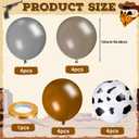 Hungdao Western Theme Party Balloons Large Horse Cowgirl Balloon for Birthday Party, Rodeo Wild West Theme Decoration, Baby Shower, Bachelorette Supplies(Cowgirl,Orange)