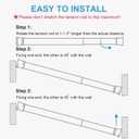 3 x Spring Tension Rod, Goowin Small Tension Rod, 5/8" Diameter No Drilling Expandable Short Tension Rods Spring Rods, Tension Rods for Closet, Cupboard, Hanging Clothes, Black, 3 Pack (10-15.7 inch)