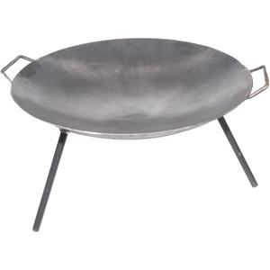 Fiesta Brands 22" Carbon Steel Discada with Removable Legs, High Heat Cooking Skillet, Disc BBQ, Cowboy Wok (23 inches) (9.3" x 9.3" x 1.2")
