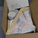 LOL-FUN Wooden Baby Walker with Double-Sided Busy Board, Push Walker for Baby with Adjustable Speed Wheels, Activity Learning Walker for Boys 12 Months