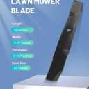 ACEBRI Mower Blades 54 '' for John Deere M143520 54 inch Mower Blades for John Deere z375r 1023E,1025R, LX280, X320 X380 X570 X580 X590 Blades for John Deere Z425, Z435, Z445 blades, (4/5" Cente)3Pack