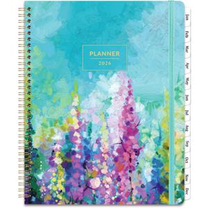 2026 Planner - Large Planner 2026, 9" x 11", Jan. 2026 - Dec. 2026, Weekly  Monthly Planner 2026 with Hardcover, Tabs, Elastic Closure and Pocket