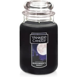 Yankee Candle MidSummer's Night Scented Classic Large Single Wick Jar Candle 22oz with Over 110 Hours of Burn Time Ideal for Dinner Parties Relaxing Saturdays and Special Occasions