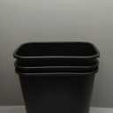 Rubbermaid Commercial Products Wastebasket/Trash Can, 7-Gallon/28-Quart, Black, Plastic, for Bedroom/Bathroom/Office, Fits Under Desk/Sink/Cabinet, Pack of 4