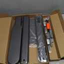 Haturi Vacuum Stand for Dyson Gen5 V15 V12 Detect V11 V10 V8 V7 V6, Vacuum Holder and Metal Storage Bracket Standing dock with Hidden Cord Design for Dyson Handheld Cordless Vacuum Cleaners (with Square Base, Dark Grey)