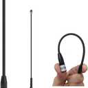 915MHz Antenna 10dBi Gain Long Range Soft Whip Antenna for Meshtastic and LoRa,17cm Omni SMA Male 1 Pack,Black
