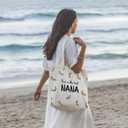 Canvas Tote Bag for Women, Tote Bag with Zipper Inner Pocket