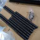 3-Tier Metal Storage Shelves - Space-Saving Shelf Organizer for Small Spaces, Compact Shelving Unit with Adjustable Feet for Kitchen, Garage, Laundry Room, Black