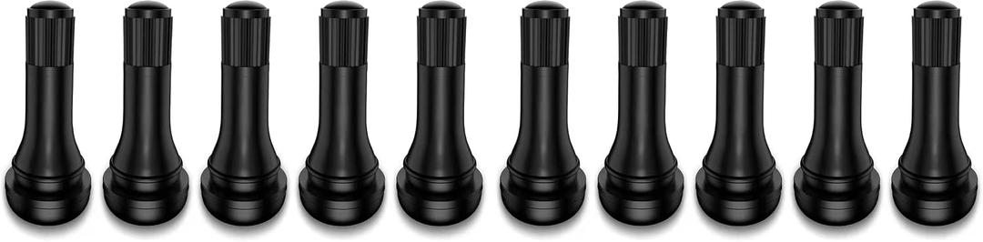 CKAuto TR413 Tubeless Rubber Snap-in Tire Valve Stems,100 Pcs/Bag (Pack of 2)