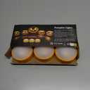 Battery Operated LED Pumpkin Lights with Remote and Timer Bright Realistic Flickering Decorative Plastic Flameless Electric Candles for Jack-O-Lantern Decor Halloween Party Holiday Decorations 3 Pack