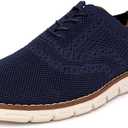 Nautica Men's Knit Dress Oxford Dress Sneakers: Breathable, Stylish, Lightweight & Comfortable - Ideal for Business or Walking (9, Navy-alon)
