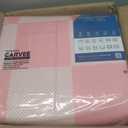 GarveeHome Checkered Pink 9x12 Area Rug for Living Room Bedroom