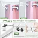 TVWOO White Wrap Around Curtain Rods 48 to 90 Inch:Blackout Adjustable Window Curtain Rod,Room Darkening Heavy Duty Curved French Metal Single Drapery Rods for Bedroom Kitchen Easy Install,Pure White