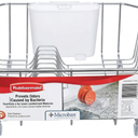 Rubbermaid 6008ARCHROM Chrome Twin Sink Dish Drainer