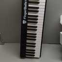 Portable Piano Keyboard, Semi-Weighted Folding Digital Piano 88 Key, Full Size, Wood Grain, Electric Piano Keyboard w/MIDI Bluetooth, Suitable for Adult, Toddler, Kids (Black)