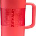 Stanley Quencher ProTour Flip Straw Tumbler with Leakproof Lid 64 oz | Built-In Straw and Handle | Large Capacity for Travel & Sports | Insulated Stainless Steel Cup | BPA-Free | Hot Coral Fade