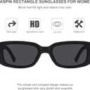 JASPIN Rectangle Sunglasses for Women Men Trendy Y2k Retro 90s Sun Glasses UV Protection Cool Square Frame