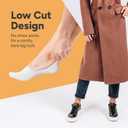 Eedor No Show Socks Womens Invisible Liner, Non Slip & Low Cut, Casual & Formal Wear, Soft & Stretchable (White)
