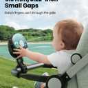Gaiatop Mini Portable Stroller Fan, Battery Operated Small Clip on, Detachable 3 Speed Rechargeable, 360 Rotate Flexible Tripod Better Cooling for Car Seat Crib Treadmill Travel Black