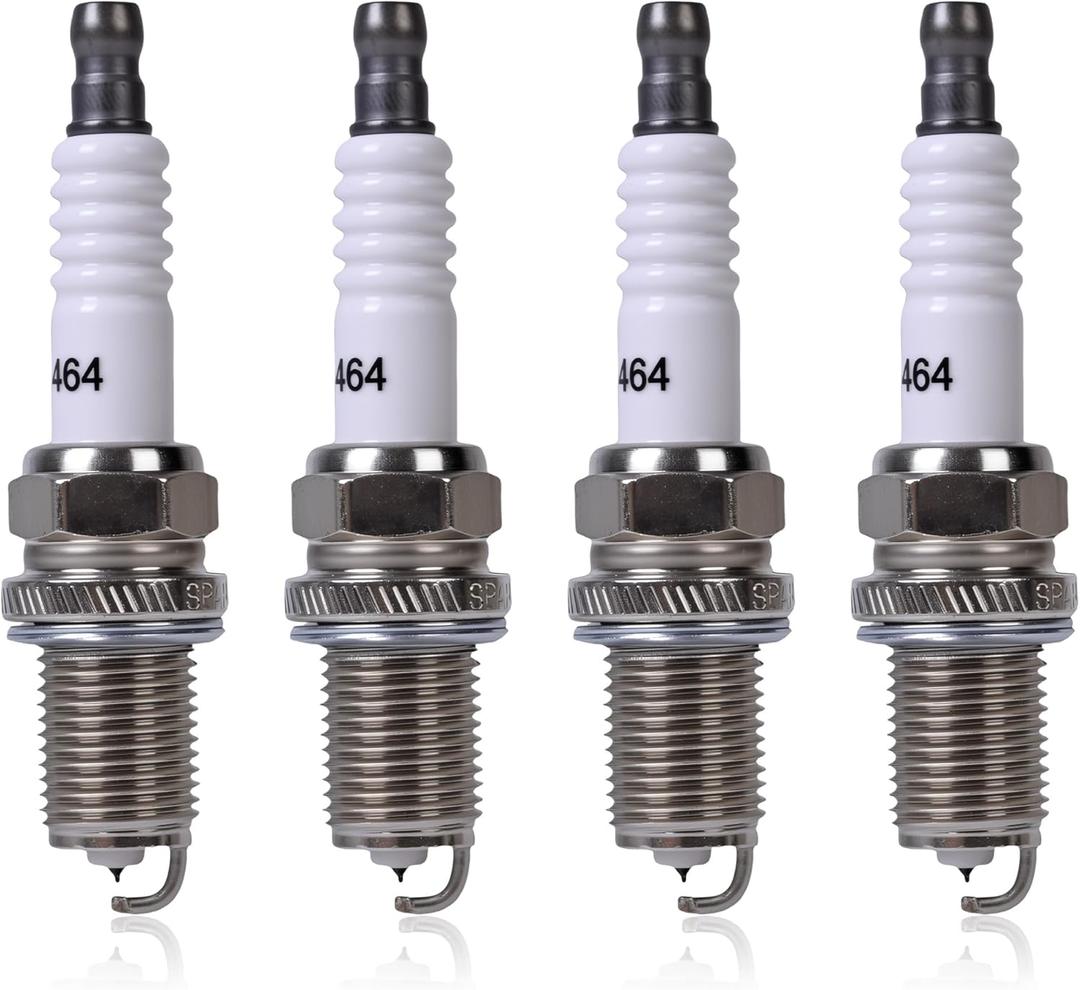 Iridium Spark Plugs 5464 Compatible with Honda Civic Hyundai ELantra Tucson Isuzu Kia Mazda Mitsubishi Suzuki Toyota Corolla 4 Runner Prius L4 H4 1.3L-2.7L Replacement for BKR5EIX-11 Pack of 4
