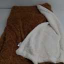 EVERGRACE Jacquard Boho Sherpa Fleece Throw Blanket for Couch, Super Soft Cozy Fuzzy Plush Blankets for All Seasons, Reversible Thick Warm Blanket for Bed, Sofa, Living Room, Burnt Orange, 60" x 80"