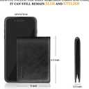 RUNBOX Wallet for Men Slim Rfid Leather 2 ID Window With Gift Box | Slim, Rfid, 2 ID Window, With Gift Box, Slim, Rfid