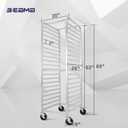 20-Tier Aluminum Sheet Pan Rack, NSF Full Size Bun Pan Rack