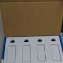 TP-Link Tapo Smart Light Switch, Single Pole, Neutral Wire Required, 2.4GHz Wi-Fi Light Switch Compatible with Alexa and Google Home, UL Certified, No Hub Required, White, Tapo S500(4-Pack)