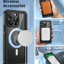 Lanhiem Magnetic for iPhone 14 Pro Max Case, Waterproof Dustproof Case with Built-in Screen Protector Compatible with Magsafe, Full Body Protective Cover for iPhone 14 Pro Max 6.7 inch -Black