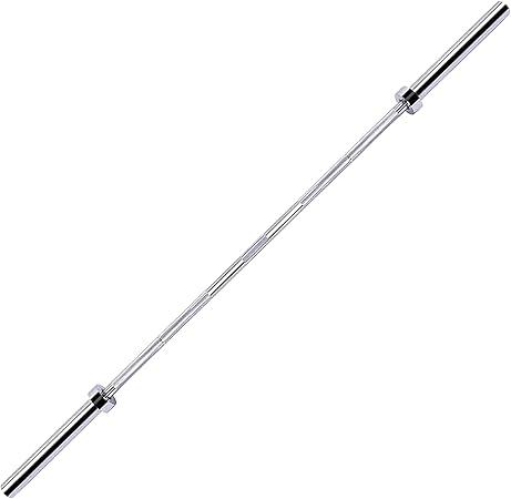 Fitvids 2 Inch Olympic Barbell Bar for Powerlifting & Weightlifting, 700 Pound Capacity, Multiple Sizes