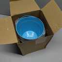 PATIKIL 5.9"x5.1" Small Metal Buckets with Handle, 6 Pcs Mini Galvanized Bucket Colorful Easter Buckets for Crafts Party Favors Decoration, Blue