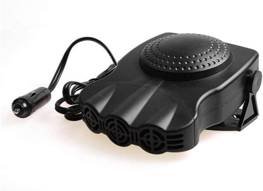 DaisyInner 2 Pieces Portable Car Heater & Defogger 12v 150w Cars Quickly Defroster 2 in 1 Heating & Cooling Plug in Heaters for Auto Warmers for Vehicle Car Windshield Heater Black