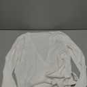 Women Ballet Wrap Top Long Sleeve Slim Fit Self Tie Workout Pilates Yoga Wrap Tops Y2k Dance Shirt (Small, White)