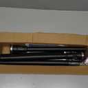 Tension Curtain Rod, 42 to 60 inch Adjustable Heavy Duty black shower curtain rod for bathroom Closet Windows