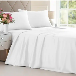 CGK Linens Solid Rayon From Bamboo, Soft Bed Sheet, Queen 