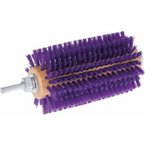 Mini Roto Brush for Livestock, Wool/Hair Stimulating and Grooming Brush for Goat Sheep Cattle, Use with Drill, Coat Deshedding Tool (5-3/8" Long)