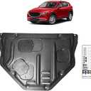 Front Engine Splash Shield Fit for Mazda CX-5 2013-2021 Engine Case Guards Suitable for Mazda CX5 Under Engine Cover Mud Flaps Directly Replace Original One Black